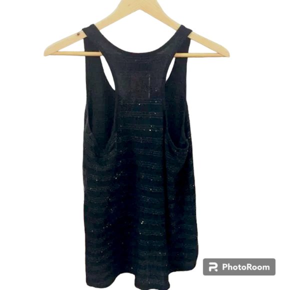 Michael Stars black sequined tank - OS - Picture 2 of 6